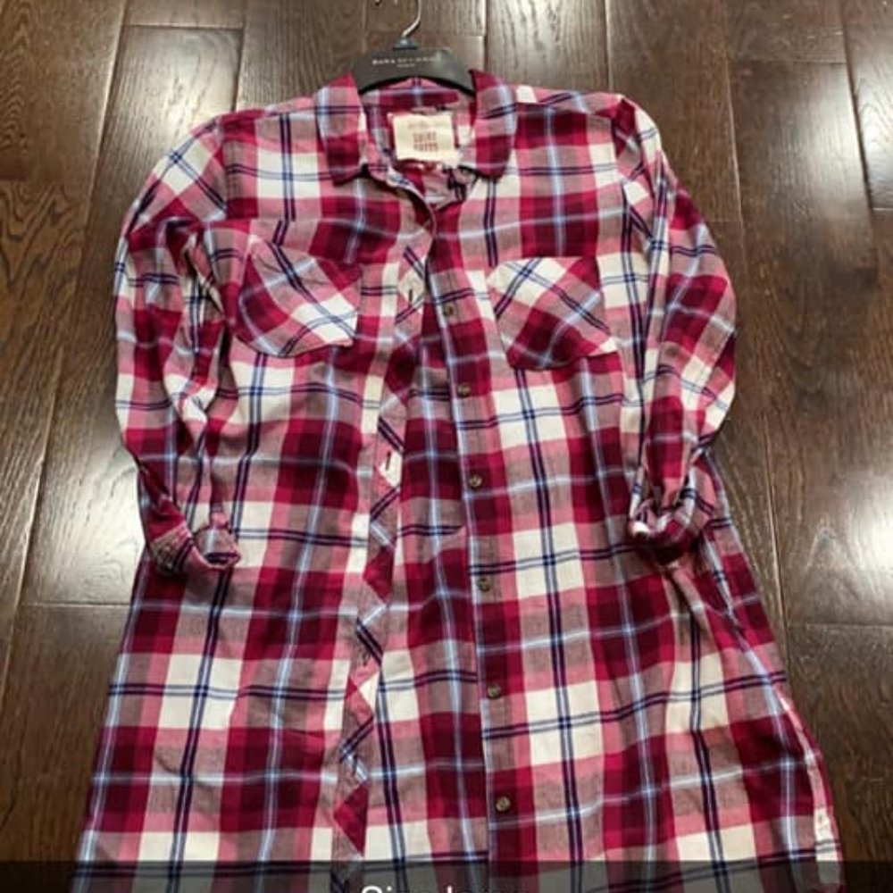 Soft You Plaid Shirt Dress